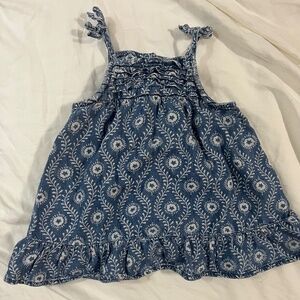 Gap denim 6-9 month tieres girls dress